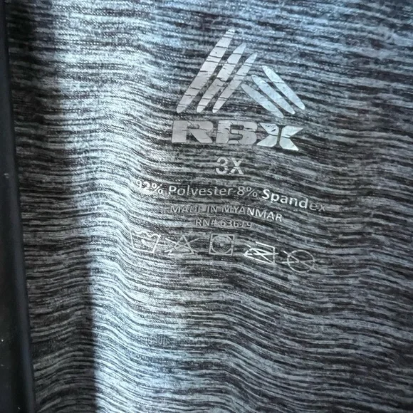 RBX Heather Black Long Sleeve Women's Top 3XL - Picture 2 of 4